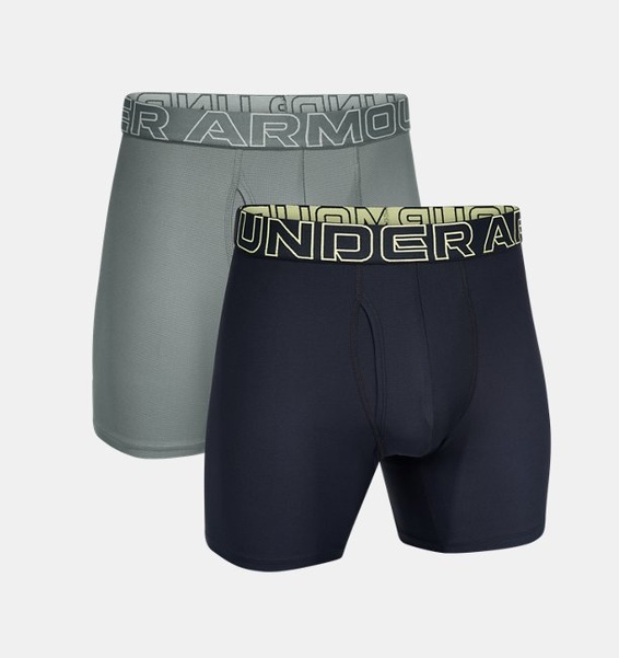 Gri Erkek UA Performance Tech Mesh -Solid 6 in 3'lü İç Giyim