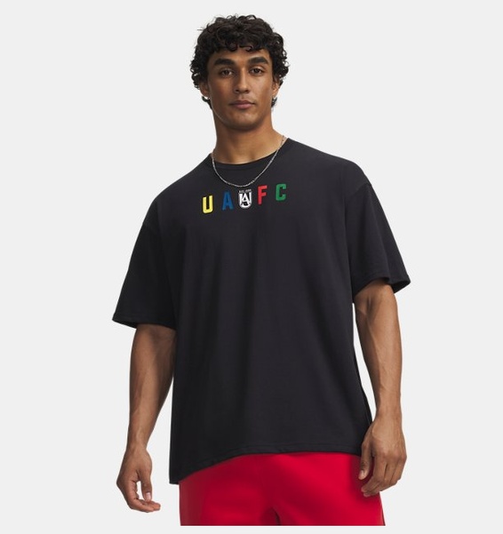 Siyah Erkek UA Flag Heavyweight Kısa Kollu T-Shirt