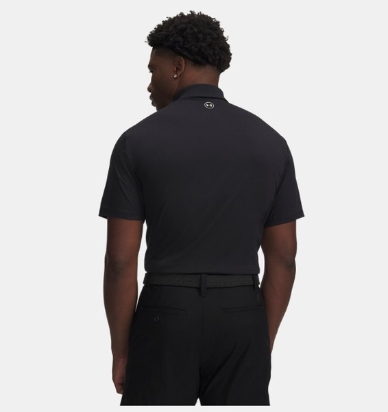 Siyah Erkek UA Curry Drive Bonded Polo T-Shirt