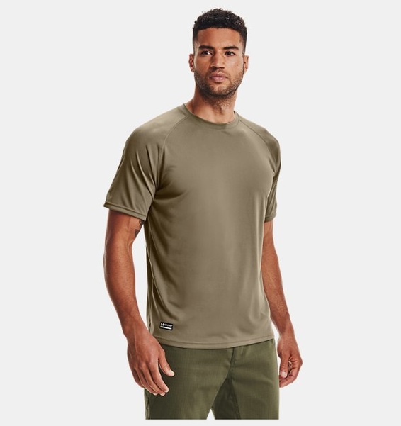 Kahverengi Erkek UA Tactical Tech™ Kısa Kollu T-shirt