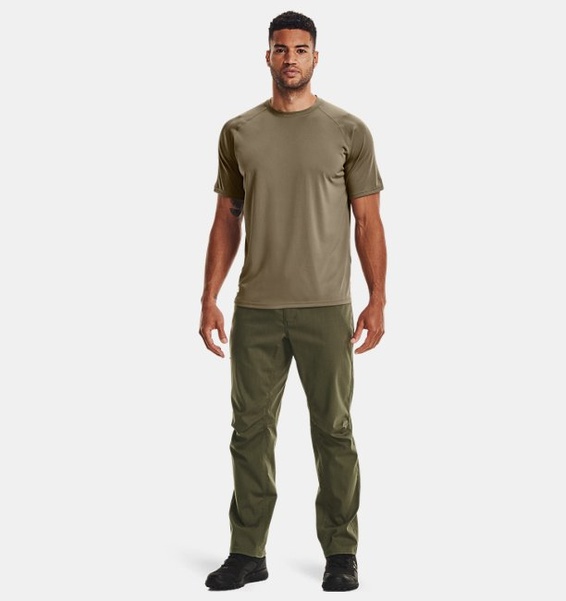 Kahverengi Erkek UA Tactical Tech™ Kısa Kollu T-shirt