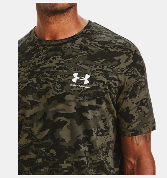 Siyah Erkek UA ABC Camo Kısa Kollu T-shirt