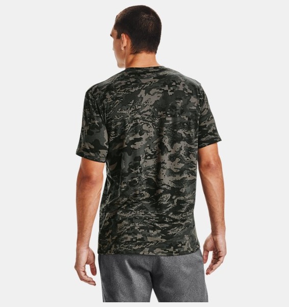 Yeşil Erkek UA ABC Camo Kısa Kollu T-shirt