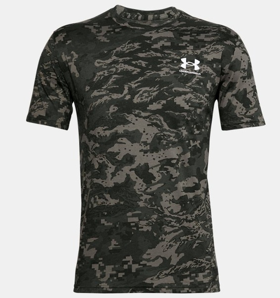 Yeşil Erkek UA ABC Camo Kısa Kollu T-shirt