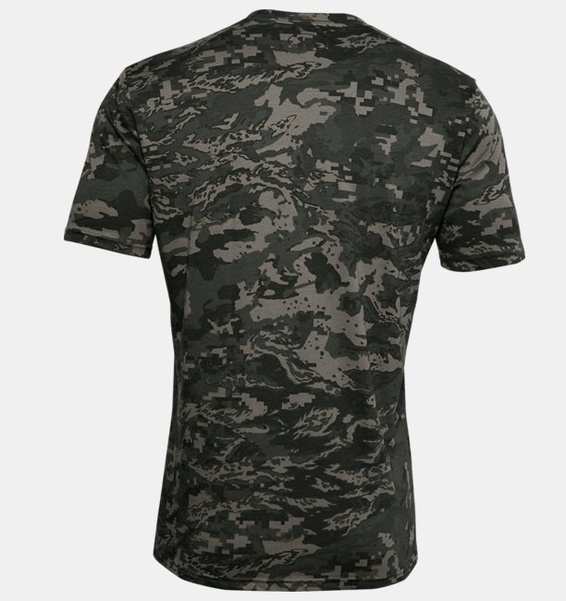 Yeşil Erkek UA ABC Camo Kısa Kollu T-shirt