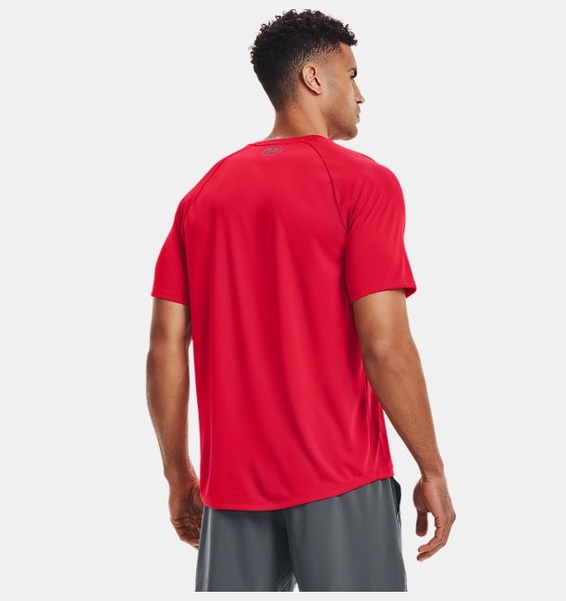 Kırmızı Erkek UA Tech 2.0 Kısa Kollu T-shirt