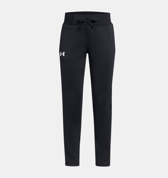 Siyah Çocuk UA Armour Fleece Pantolon