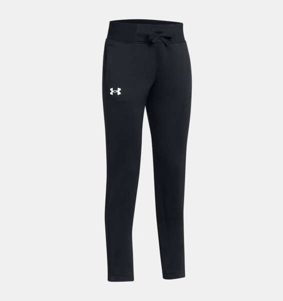 Siyah Çocuk UA Armour Fleece Pantolon
