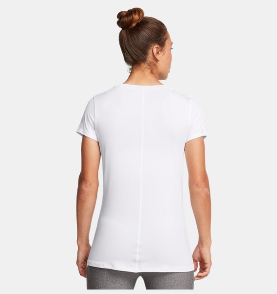 Beyaz Kadın UA Tech Mesh Kısa Kollu T-shirt