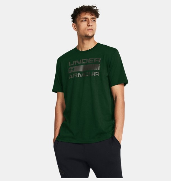 Yeşil Erkek UA Team Issue Wordmark Kısa Kollu T-shirt