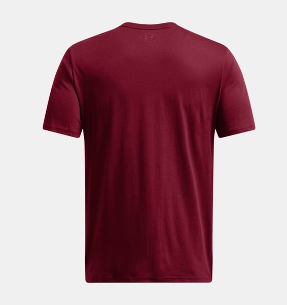 Bordo Erkek UA Team Issue Wordmark Kısa Kollu T-shirt