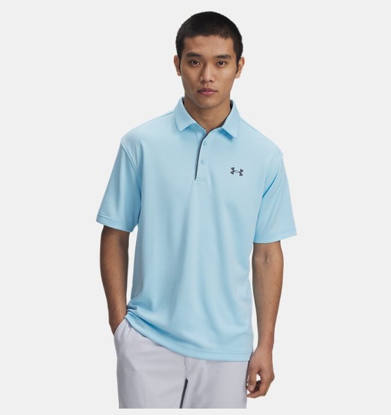 Açık Gri Erkek UA Tech Polo T-shirt