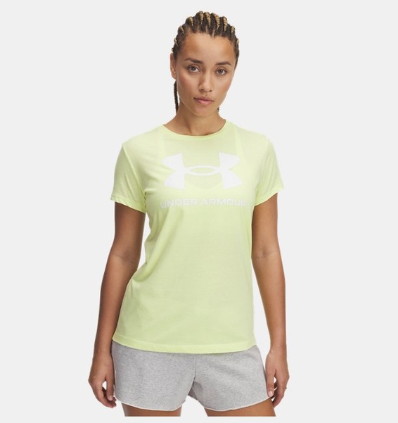 Sarı Kadın UA Sportstyle Graphic Kısa Kollu T-shirt