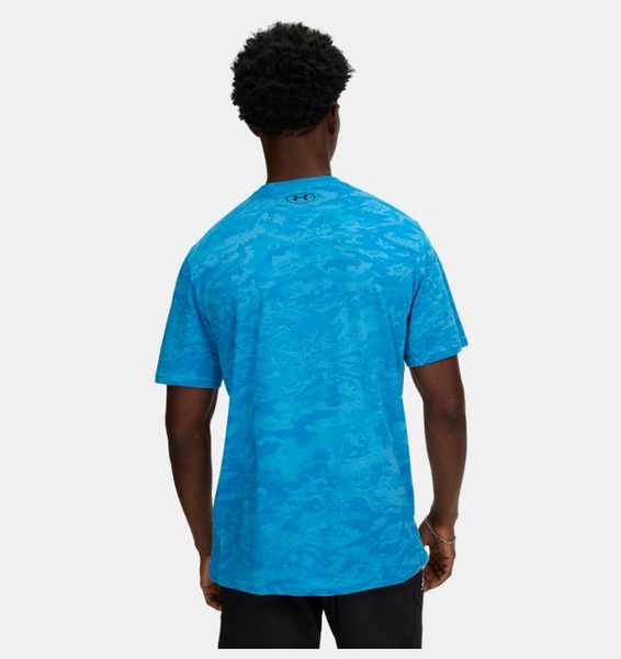 Mavi Erkek UA ABC Camo Kısa Kollu T-shirt