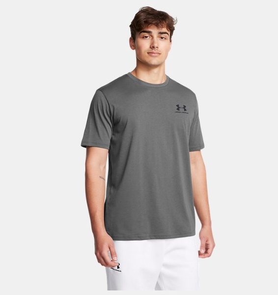 Gri Erkek UA Sportstyle LC Kısa Kollu T-shirt