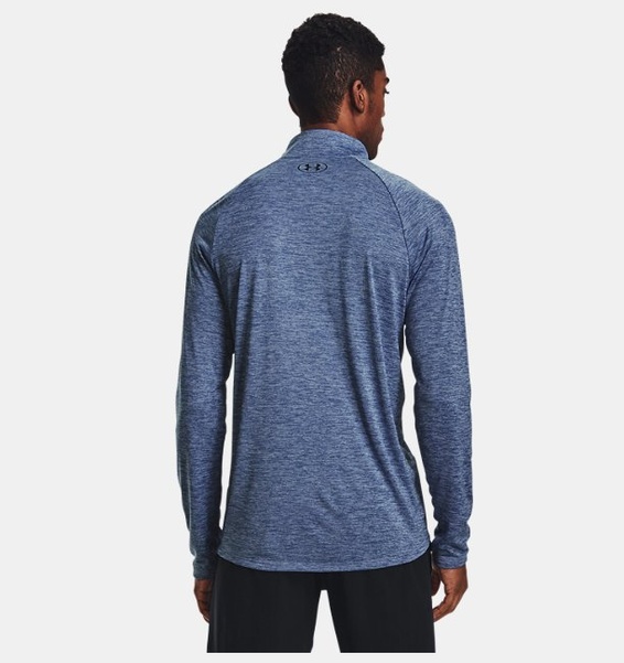 Mavi Erkek UA Tech 2.0 1/2 Fermuarlı Uzun Kollu T-shirt