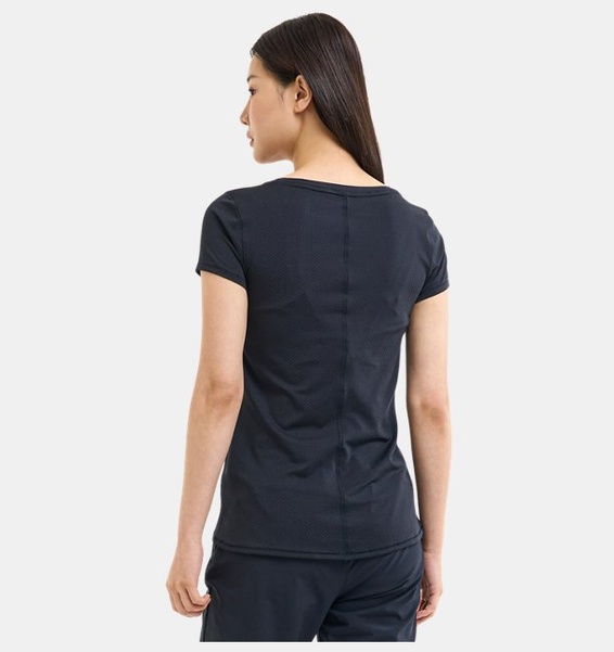 Siyah Kadın UA Tech Mesh Kısa Kollu T-shirt