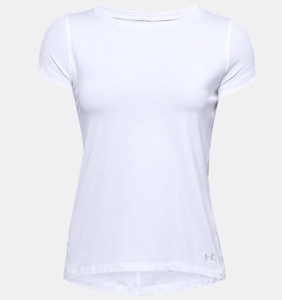 Beyaz Kadın UA Tech Mesh Kısa Kollu T-shirt