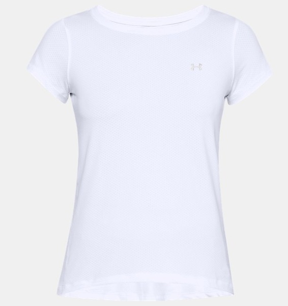 Beyaz Kadın UA Tech Mesh Kısa Kollu T-shirt