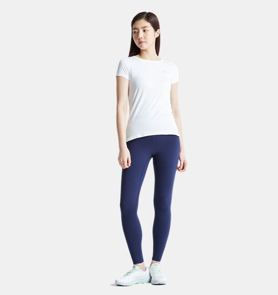 Beyaz Kadın UA Tech Mesh Kısa Kollu T-shirt
