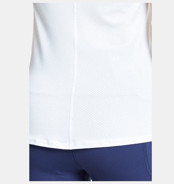 Beyaz Kadın UA Tech Mesh Kısa Kollu T-shirt