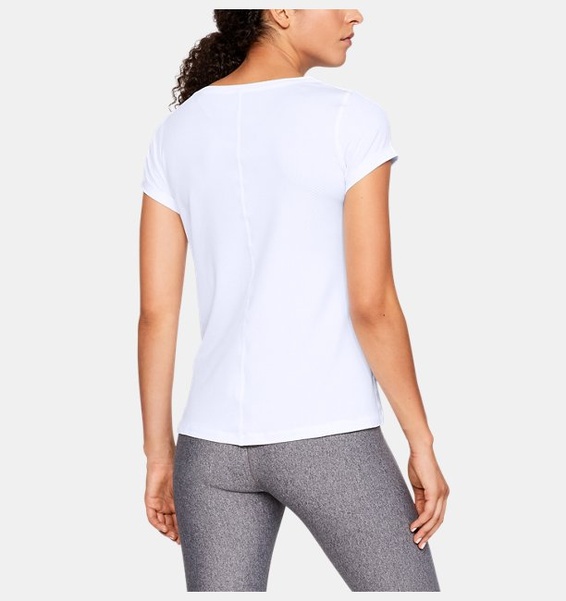 Beyaz Kadın UA Tech Mesh Kısa Kollu T-shirt