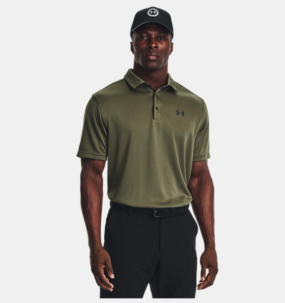 Yeşil Erkek UA Tech Polo T-shirt