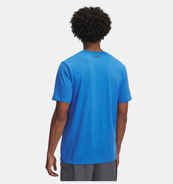 Mavi Erkek UA Team Issue Wordmark Kısa Kollu T-shirt