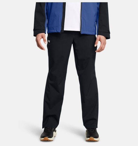 Siyah Erkek UA Golf Rain Pantolon