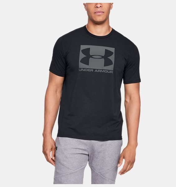 Siyah Erkek UA Boxed Sportstyle Kısa Kollu T-shirt