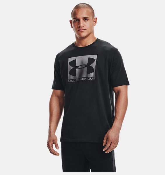 Siyah Erkek UA Boxed Sportstyle Kısa Kollu T-shirt
