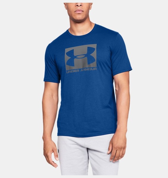 Mavi Erkek UA Boxed Sportstyle Kısa Kollu T-shirt