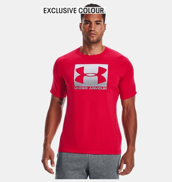 Kırmızı Erkek UA Boxed Sportstyle Kısa Kollu T-shirt