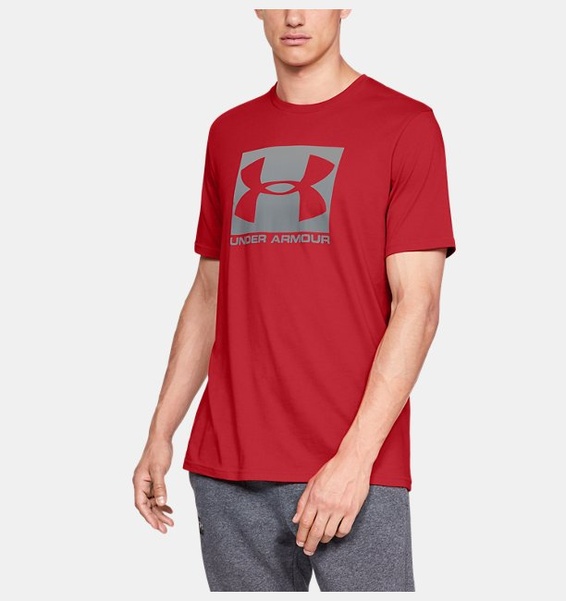 Kırmızı Erkek UA Boxed Sportstyle Kısa Kollu T-shirt