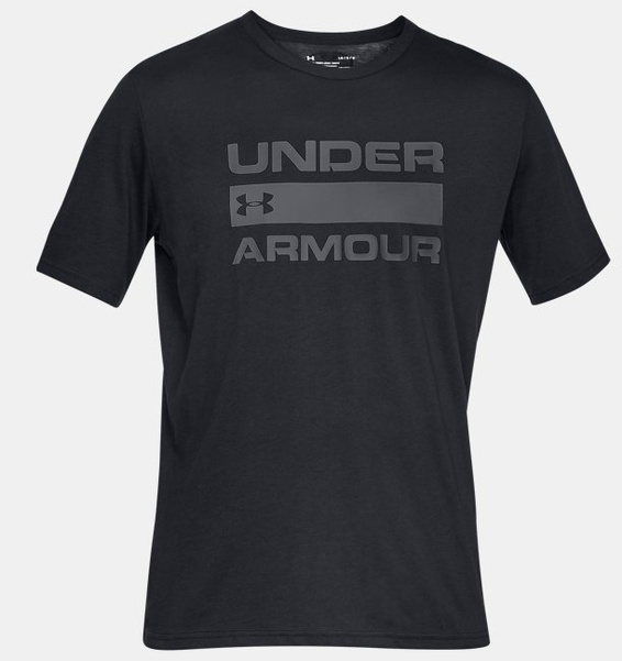 Siyah Erkek UA Team Issue Wordmark Kısa Kollu T-shirt