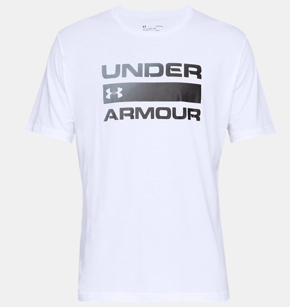 Beyaz Erkek UA Team Issue Wordmark Kısa Kollu T-shirt