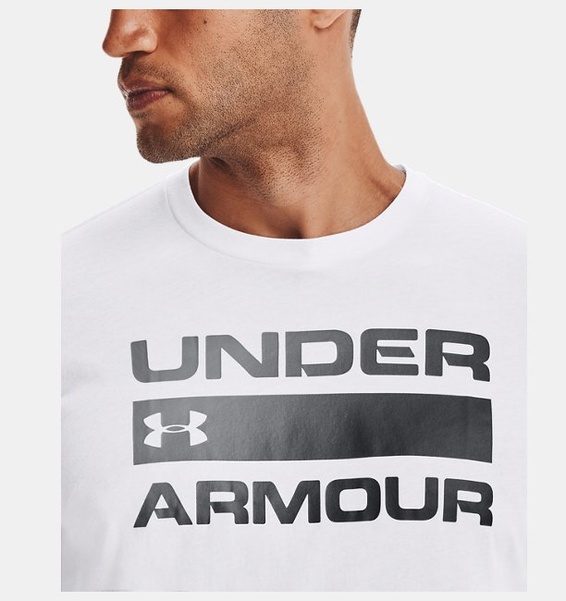 Beyaz Erkek UA Team Issue Wordmark Kısa Kollu T-shirt