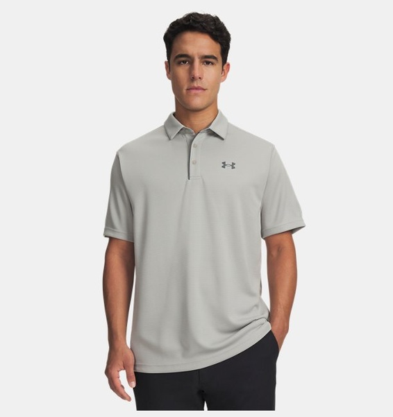 Gri Erkek UA Tech Polo T-shirt