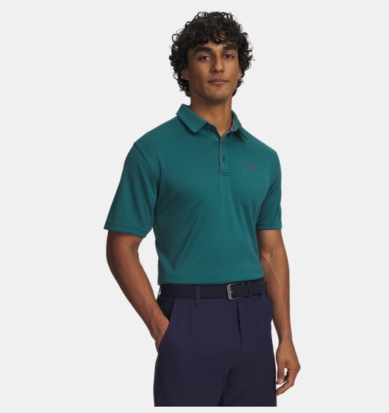 Yeşil Erkek UA Tech Polo T-shirt