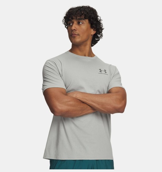 Gri Erkek UA Sportstyle LC Kısa Kollu T-shirt