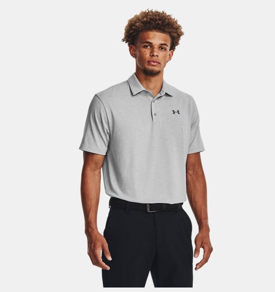 Gri Erkek Playoff 2.0 Polo T-shirt