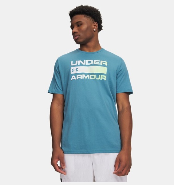 Mavi Erkek UA Team Issue Wordmark Kısa Kollu T-shirt