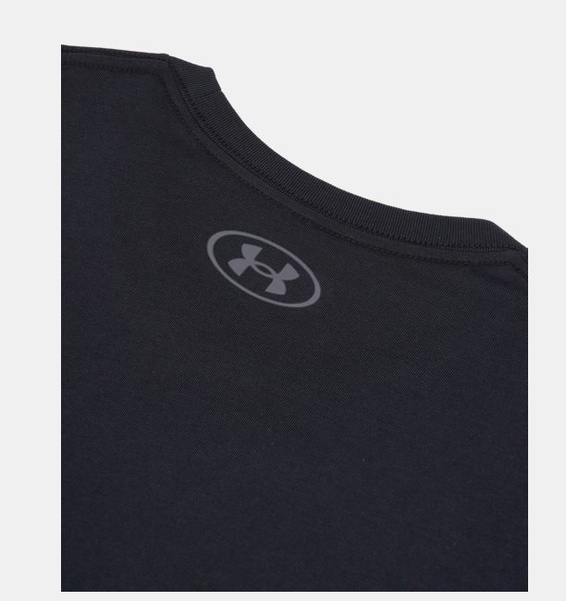 Siyah Erkek UA Sportstyle Left Chest Uzun Kollu T-shirt