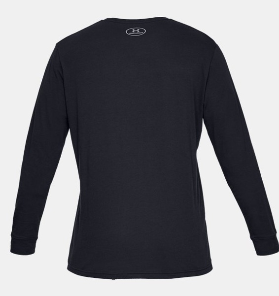 Siyah Erkek UA Sportstyle Left Chest Uzun Kollu T-shirt