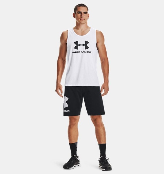 Beyaz Erkek UA Sportstyle Logo Atlet