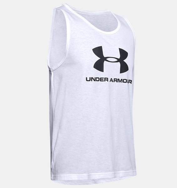 Beyaz Erkek UA Sportstyle Logo Atlet