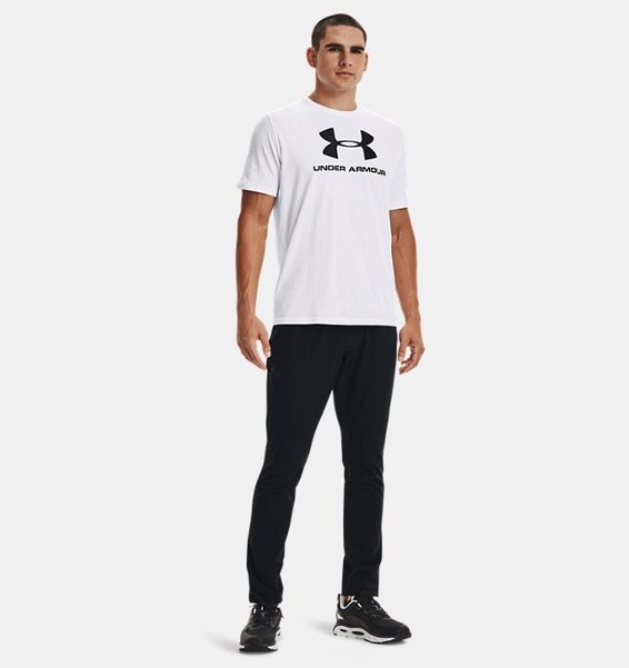 Beyaz Erkek UA Sportstyle Logo Kısa Kollu T-shirt