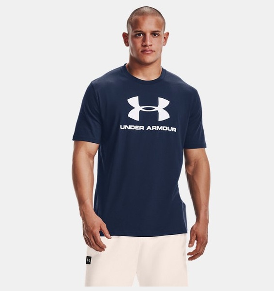 Lacivert Erkek UA Sportstyle Logo Kısa Kollu T-shirt