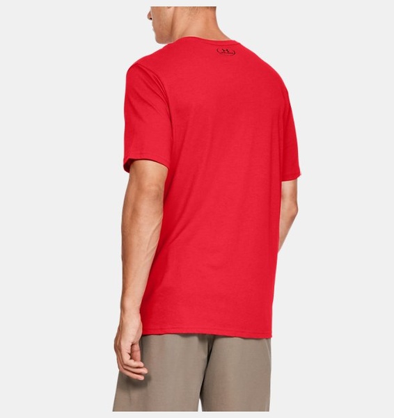 Kırmızı Erkek UA Sportstyle Logo Kısa Kollu T-shirt