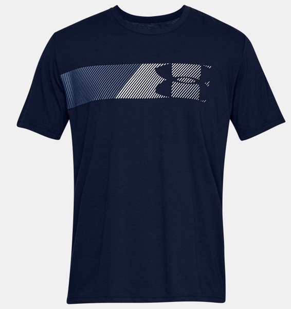 Lacivert Erkek UA Fast Left Chest Kısa Kollu T-shirt